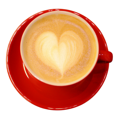 Kaffeetasse mit Herz